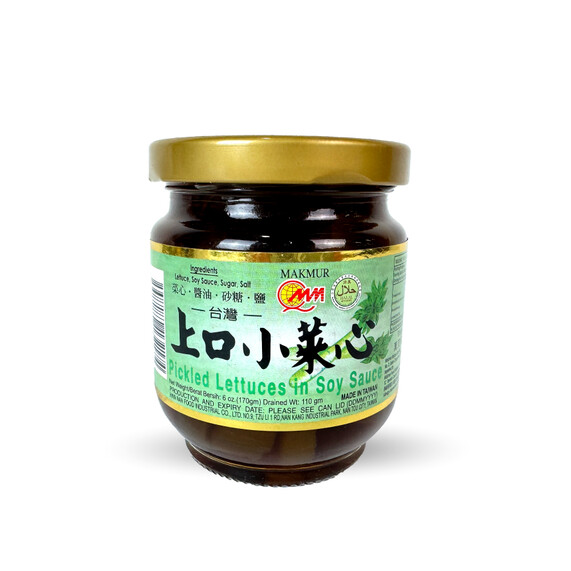 Makmur Brand Pickled Lettuce in Soy Sauce (170g)